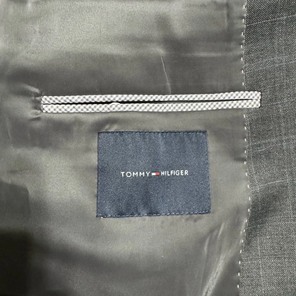 Tommy Hilfiger Gray Windowpane Suit Jacket - Picture 3 of 3